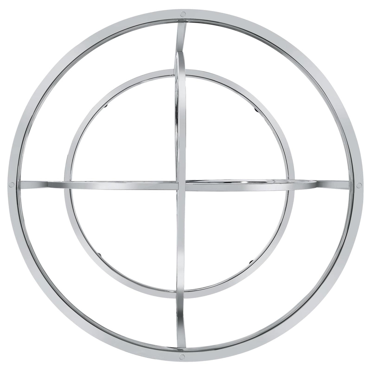 Levy Loop Metal Dining Table Base Chrome