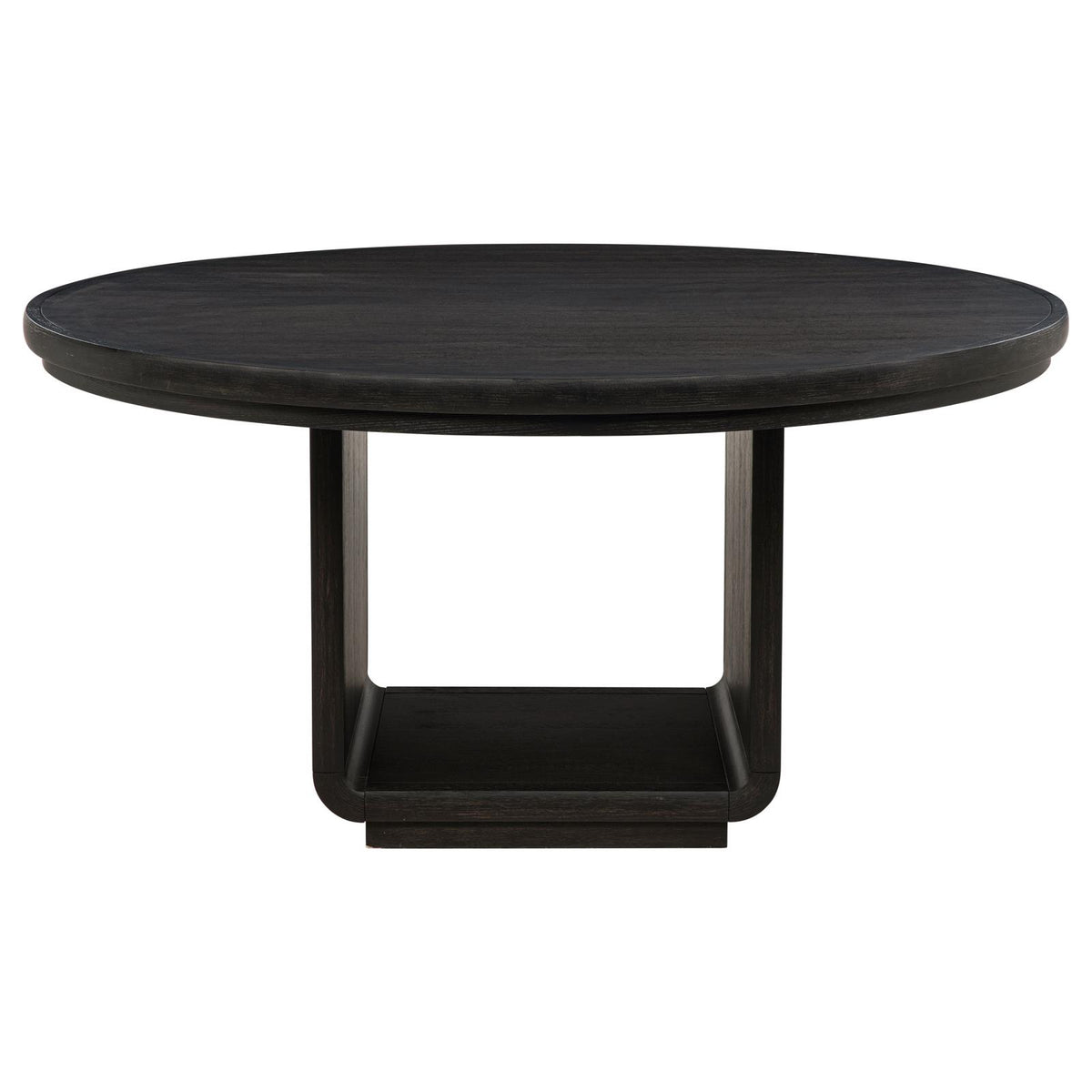 Leandro Round Dining Table Set Burnished Black