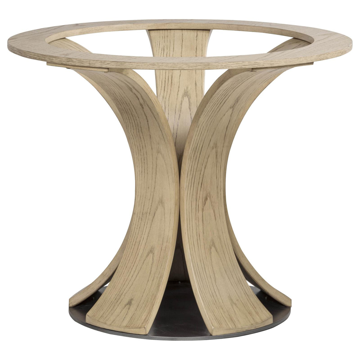 Naser Round Tulip Dining Table Base Light Oak