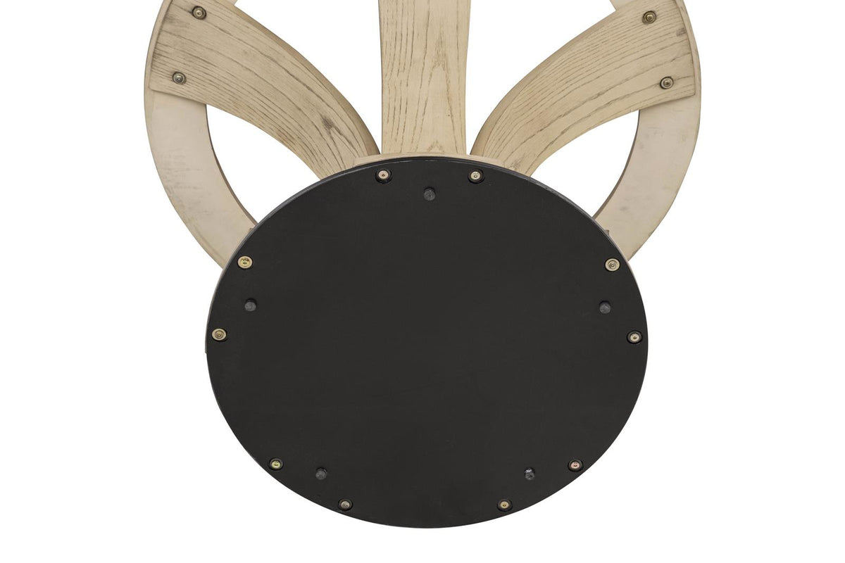 Naser Round Tulip Dining Table Base Light Oak