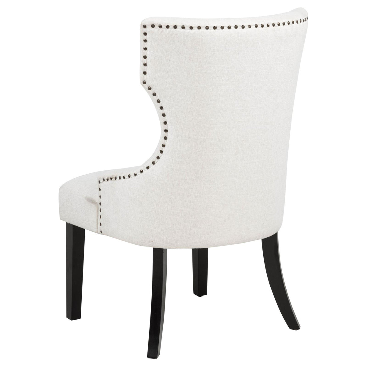 Baney Fabric Upholstered Dining Side Chair Cream and Black