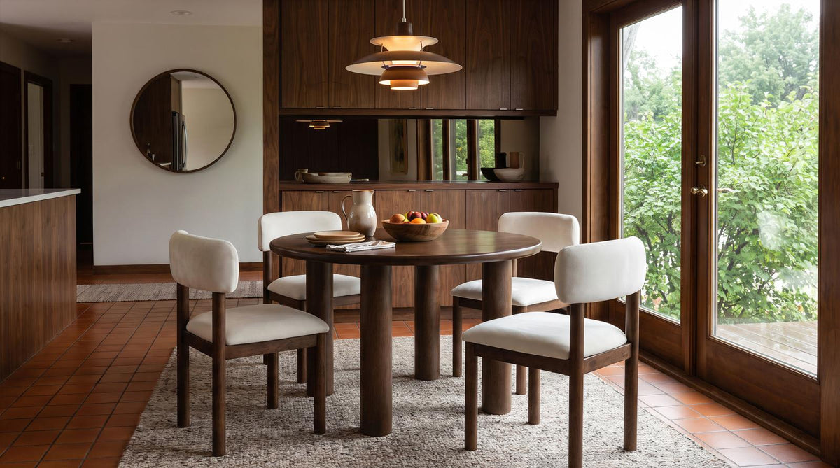 Faulkner 48-inch Round Dining Set Cream