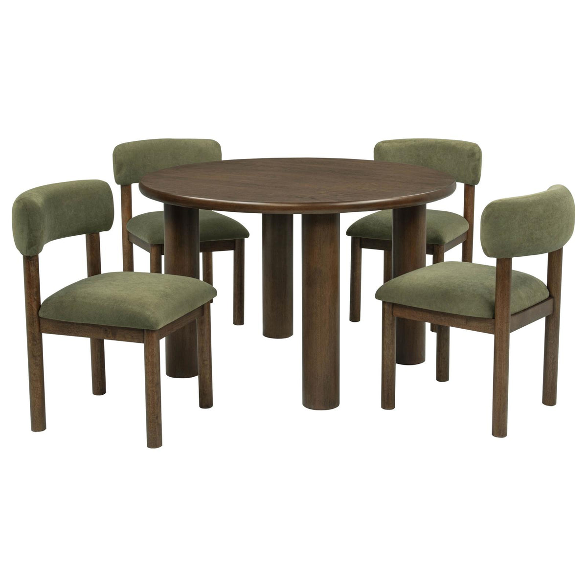 Faulkner 48-inch Round Dining Set Cream