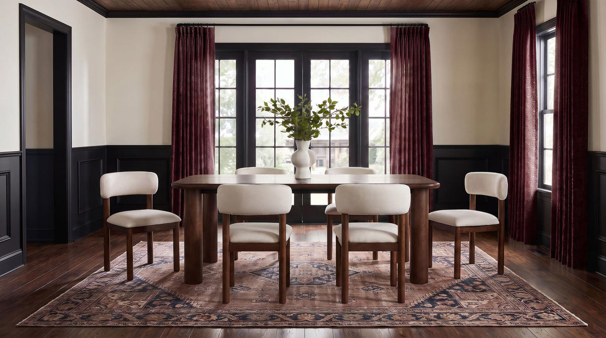 Faulkner 84-inch Extension Dining Set Cream