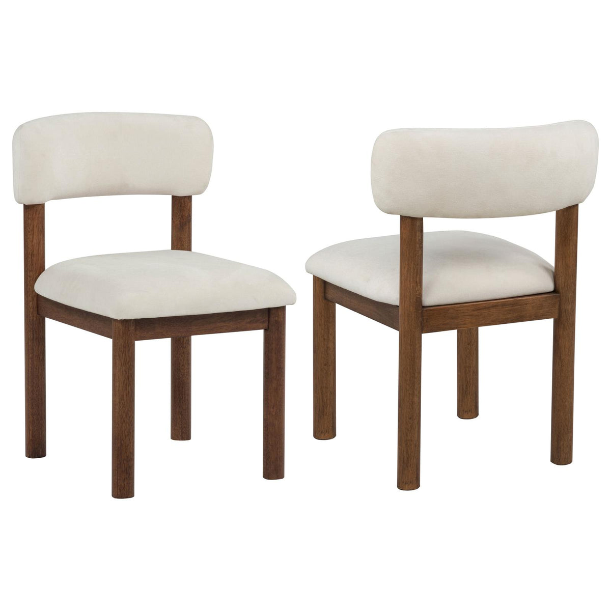Faulkner Upholstered Dining Side Chair Cream (Set of 2)