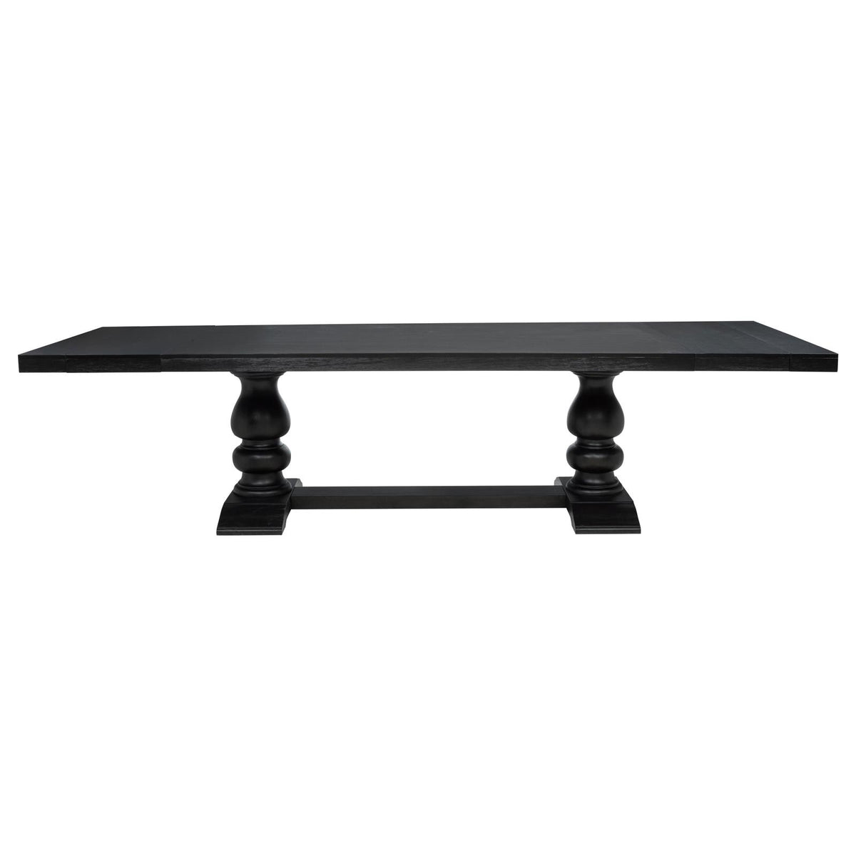 Phelps Rectangular Dining Table Set Distressed Noir