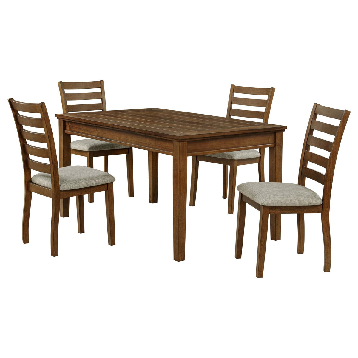 Atwood Rectangular Wood Dining Set Warm Brown