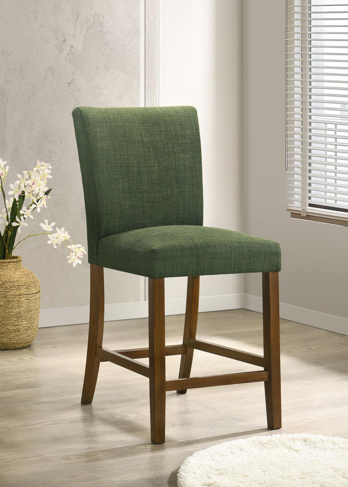 Paxton Upholstered Counter Height Dining Chair Green (Set of 2)