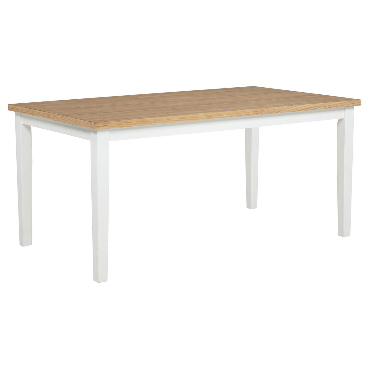 Andrews Rectangular Dining Set Light Ash and White