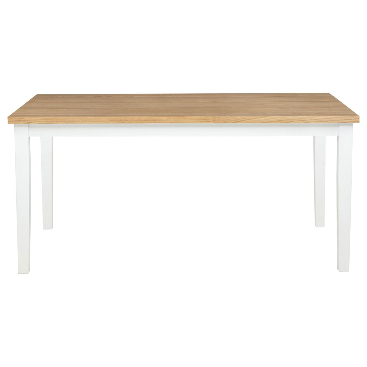 Andrews Rectangular Dining Set Light Ash and White