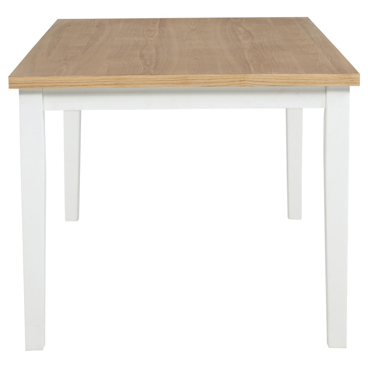 Andrews Rectangular Dining Set Light Ash and White