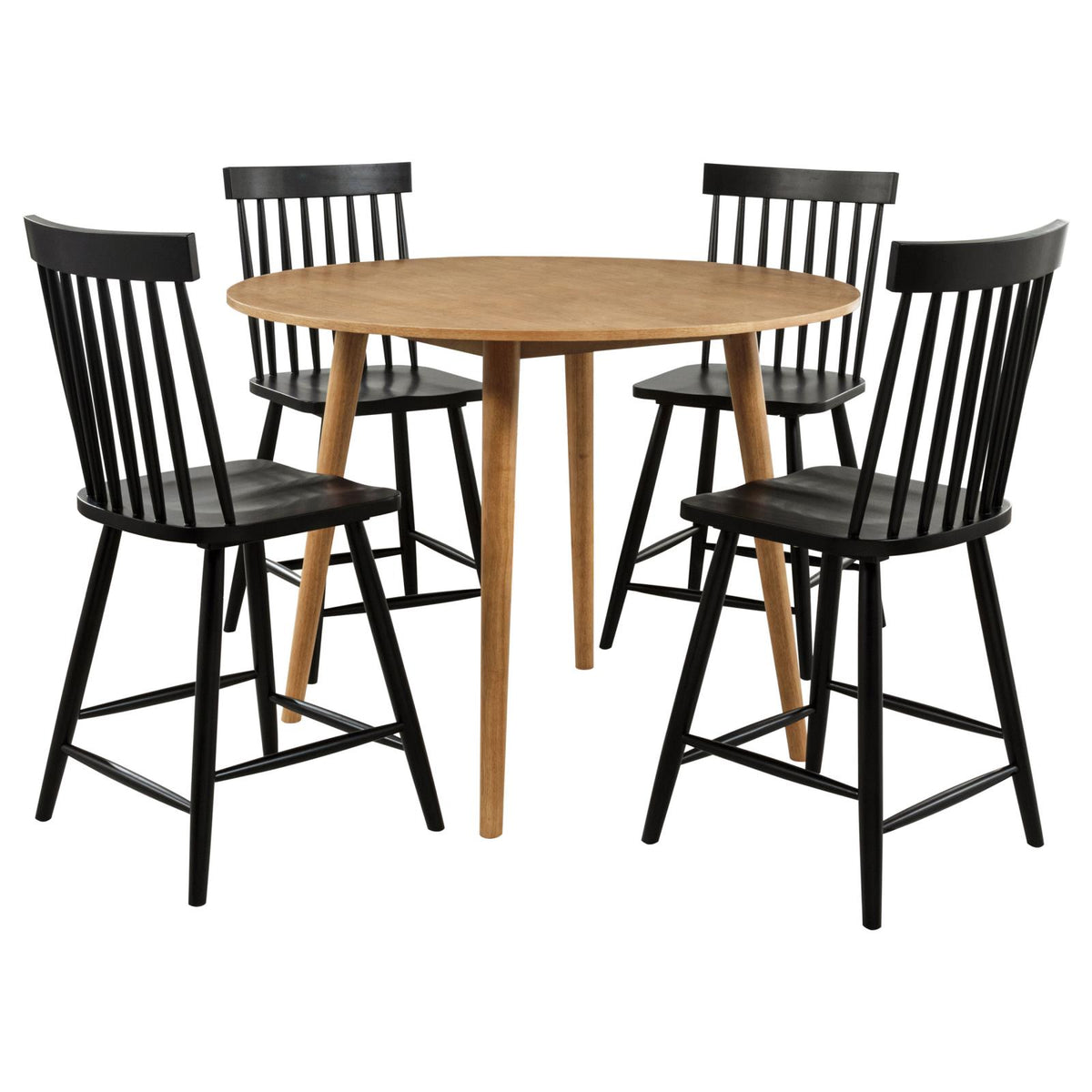 Andrews Round Counter Height Dining Set Light Ash