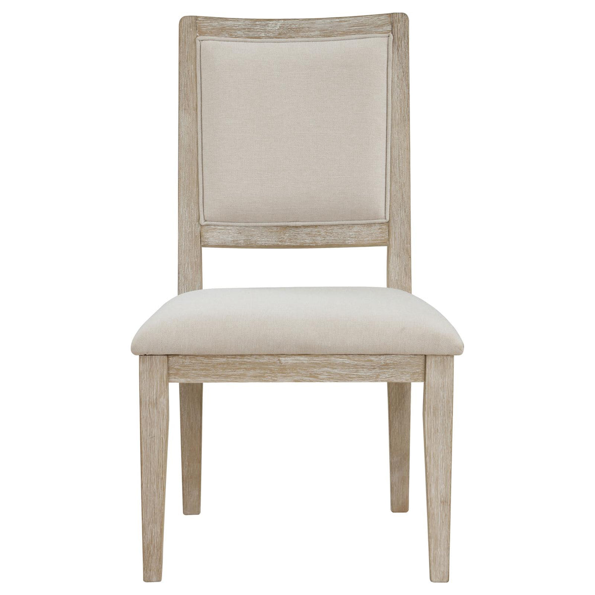Trofello Upholstered-Back Dining Side Chair White Washed (Set of 2)