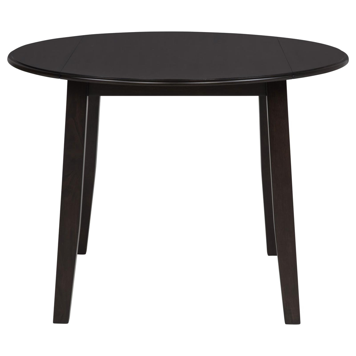 Catley 5-piece Round Drop Leaf Dining Table Set Dark Coffee