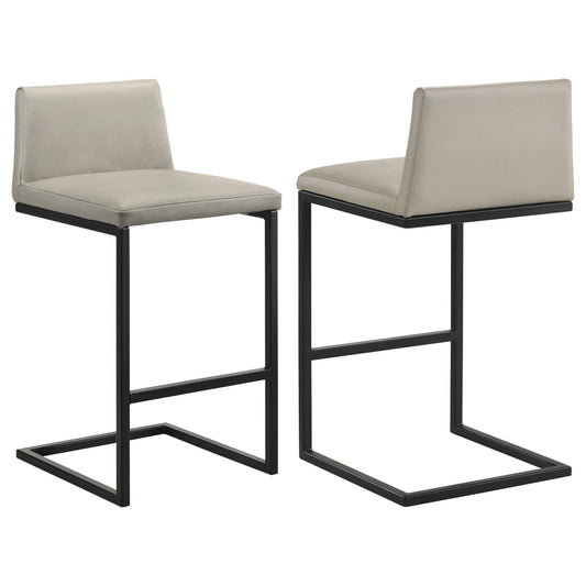 Vardon Genuine Leather Bar Stool Tan (Set of 2)