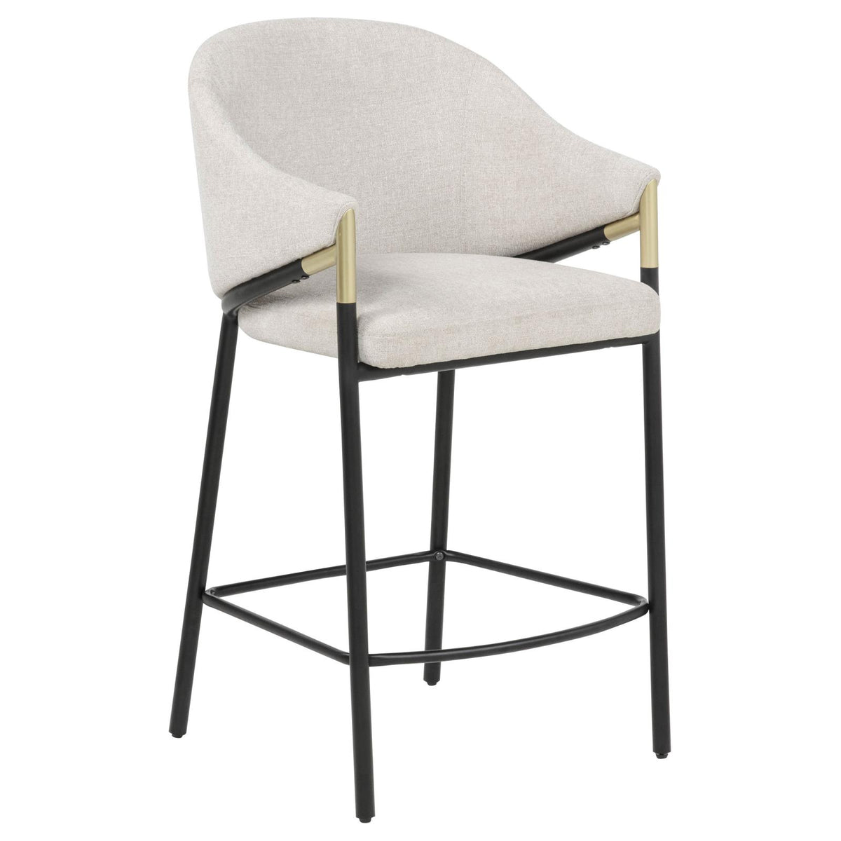 Chadwick Fabric Upholstered Counter Height Chair Beige (Set of 2)