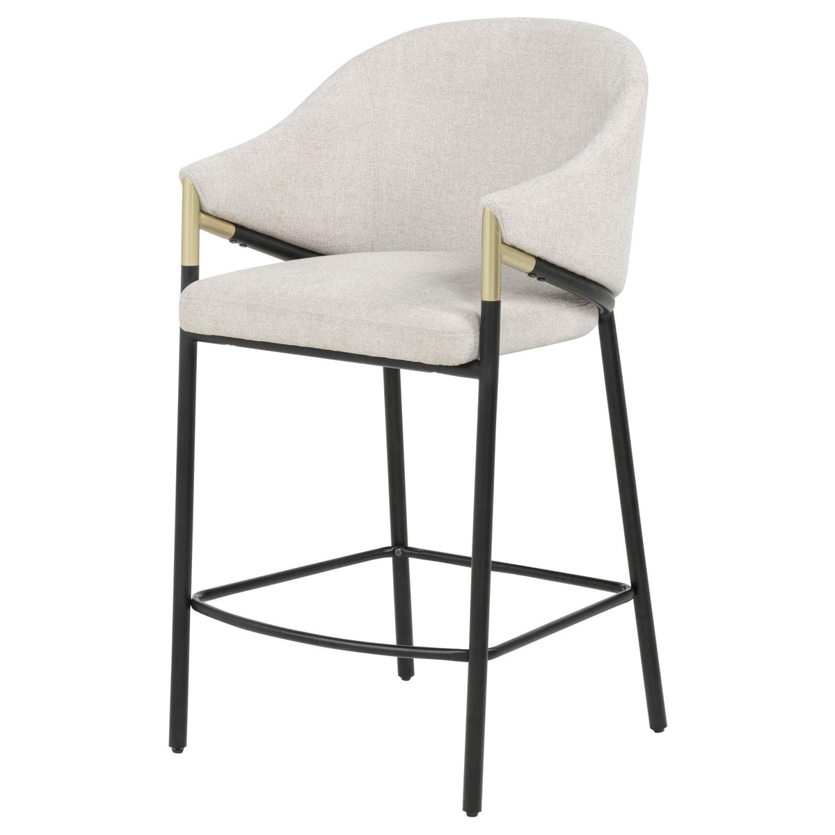 Chadwick Fabric Upholstered Counter Height Chair Beige (Set of 2)
