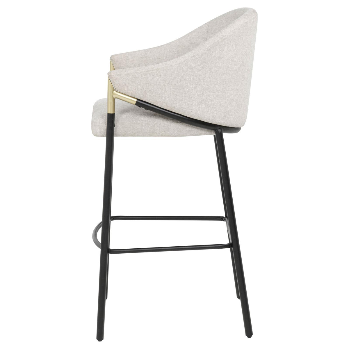 Chadwick Fabric Upholstered Bar Chair Beige (Set of 2)