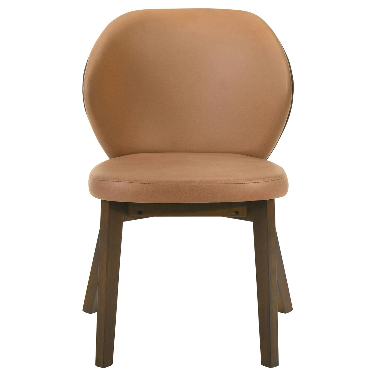 Randolph Dining Side Chair Butterscotch and Brown (Set of 2)