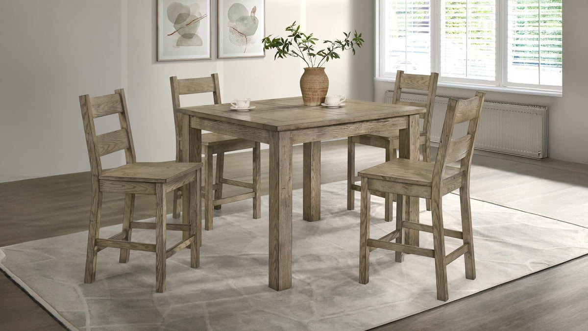 Cardova Counter Height Dining Table Set Vineyard Oak