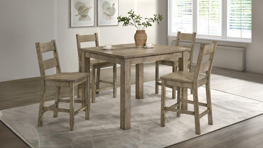 Cardova Counter Height Dining Table Set Vineyard Oak
