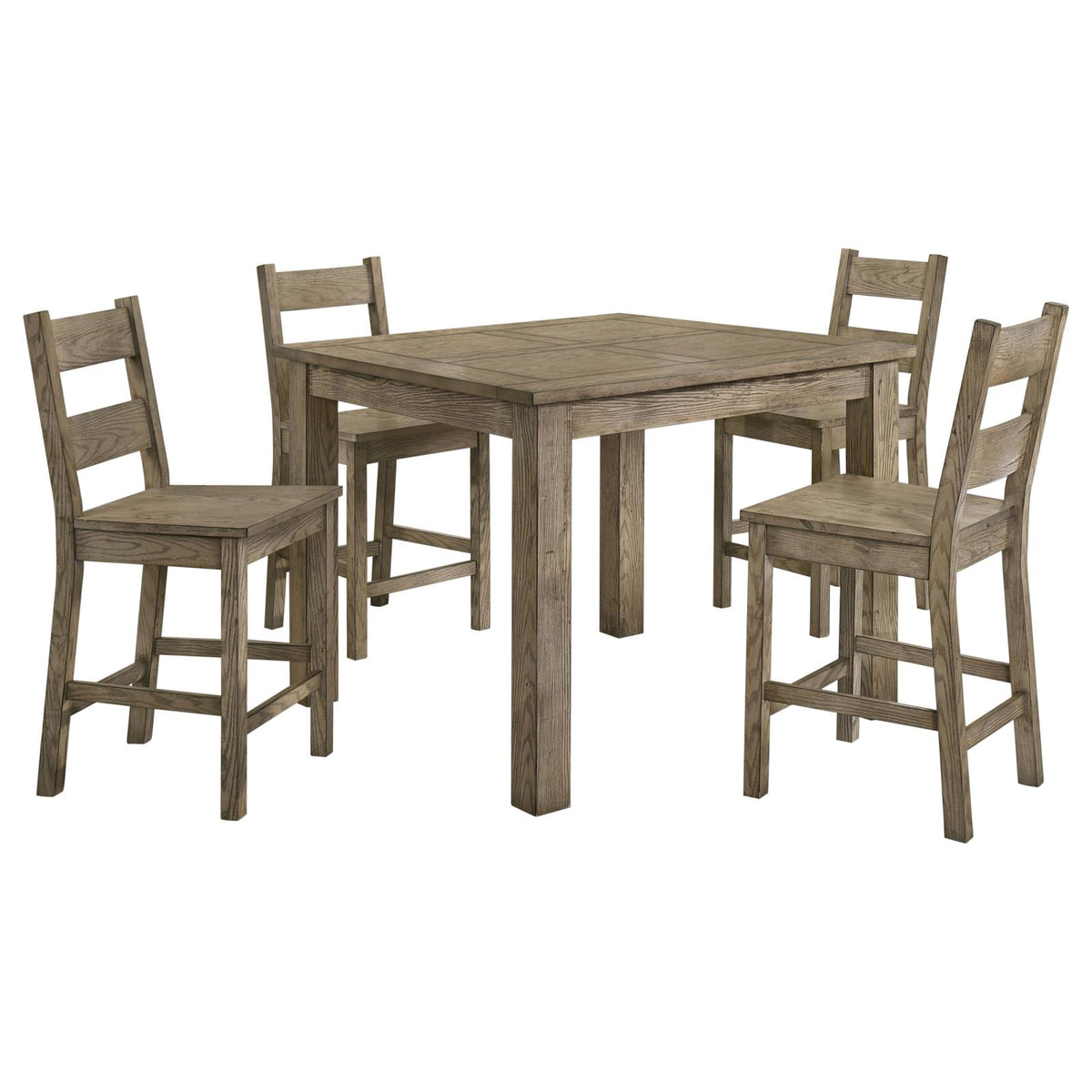 Cardova Counter Height Dining Table Set Vineyard Oak