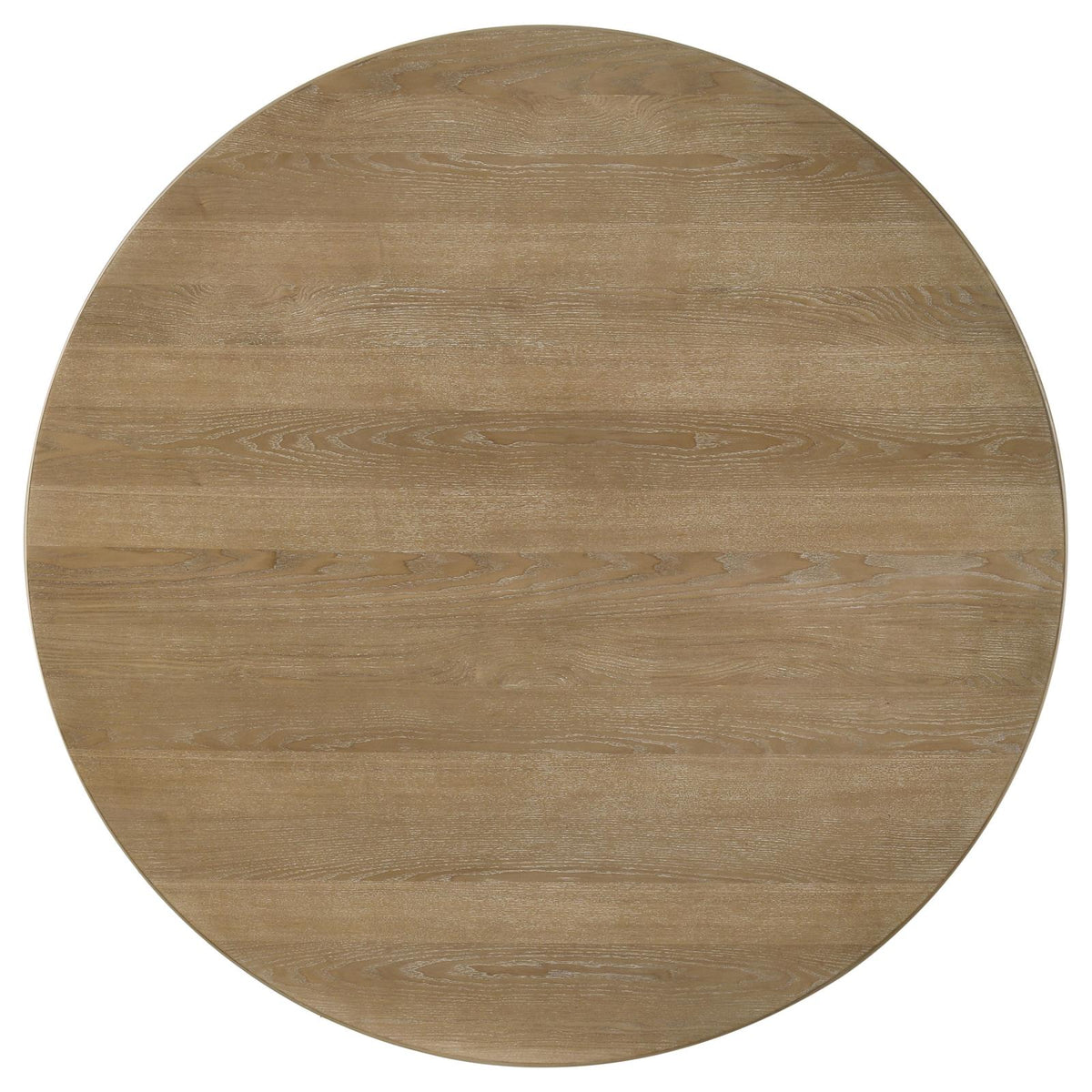 Adina Round Dining Table Set Distressed Light Brown