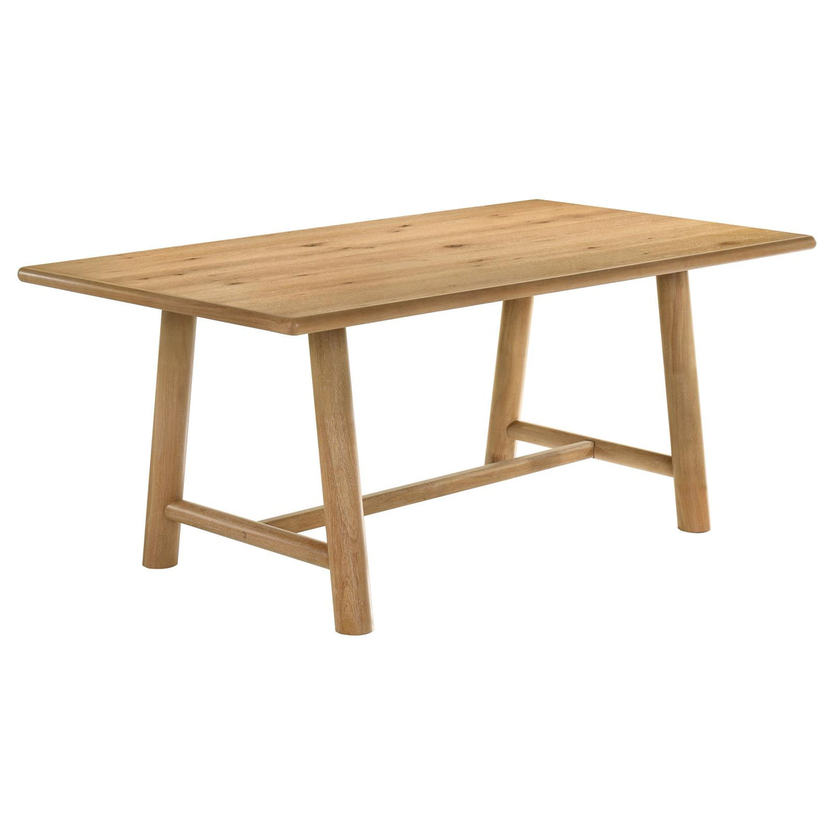 Duncan Rectangular Wood Dining Table Set Washed Oak