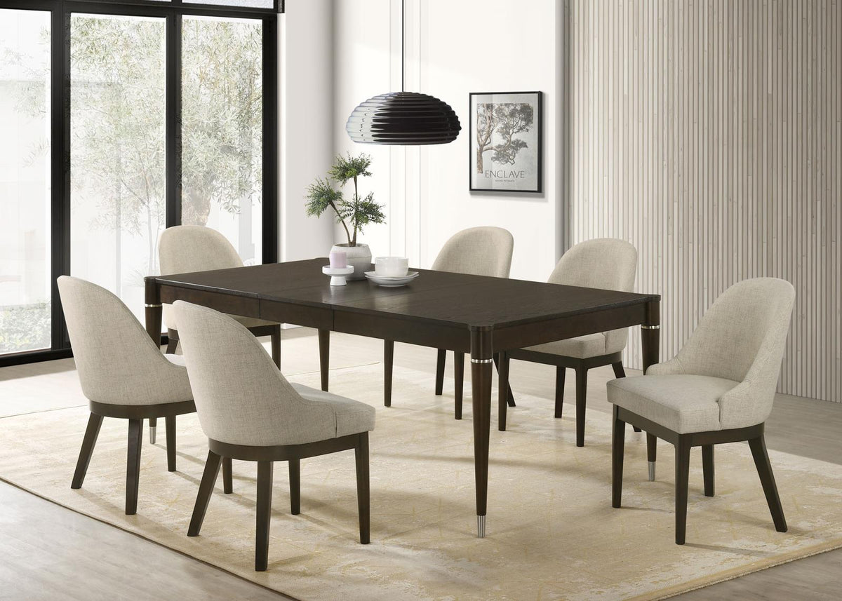 Reseda Dining Set With Sideboard Ash Brown