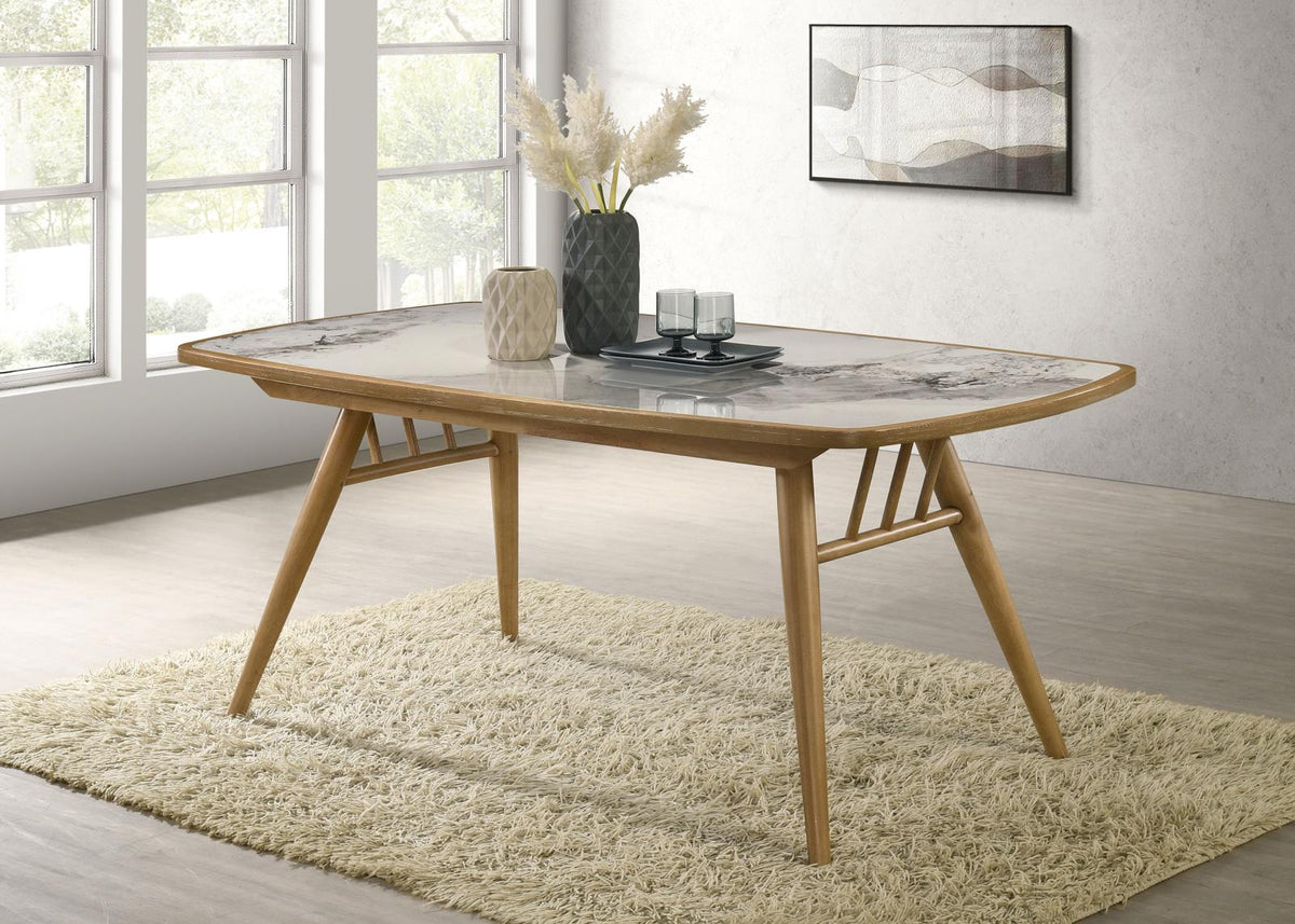 Croyden Rectangular Dining Set Weathered Natural