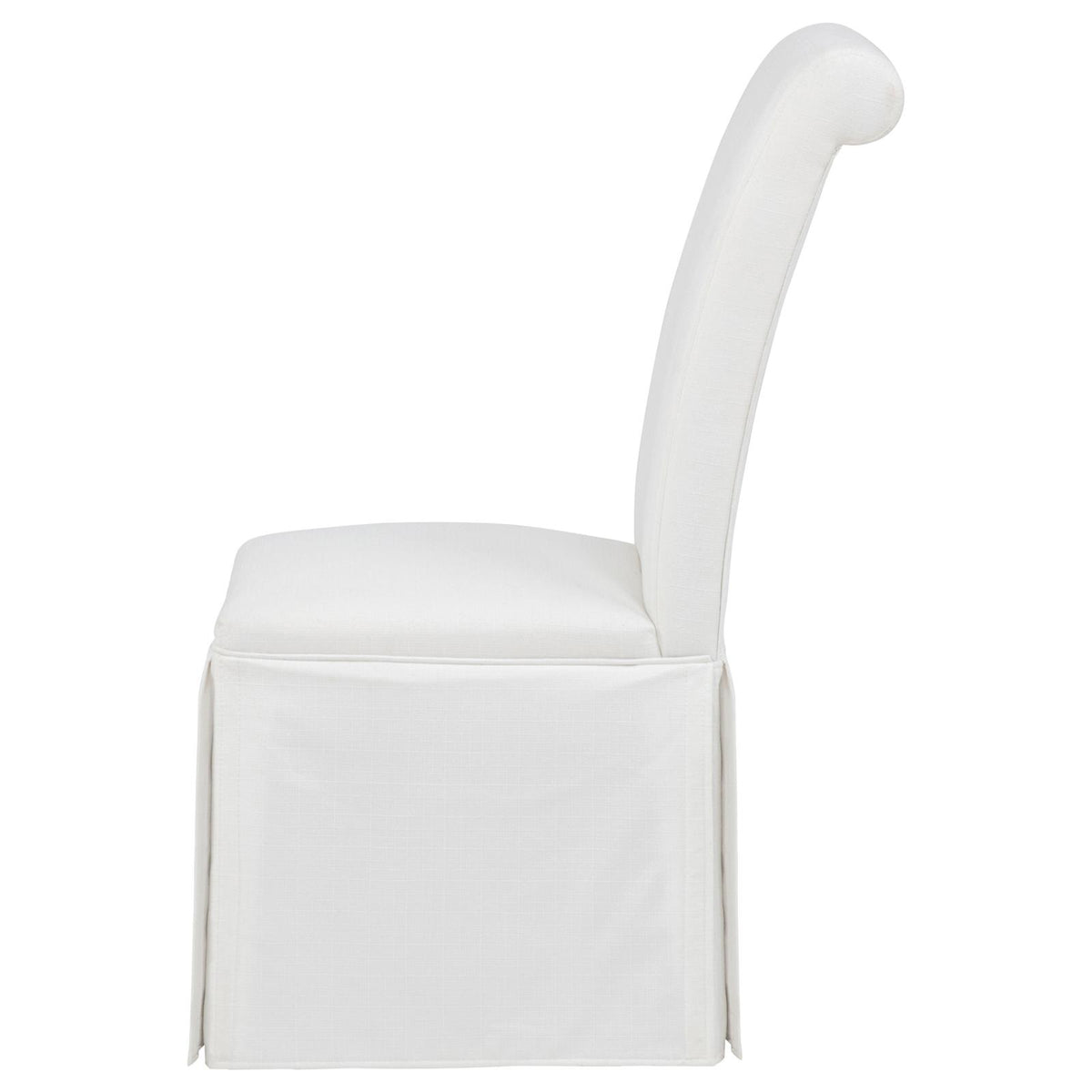 Shawna Upholstered Skirted Side Chair White (Set of 2)