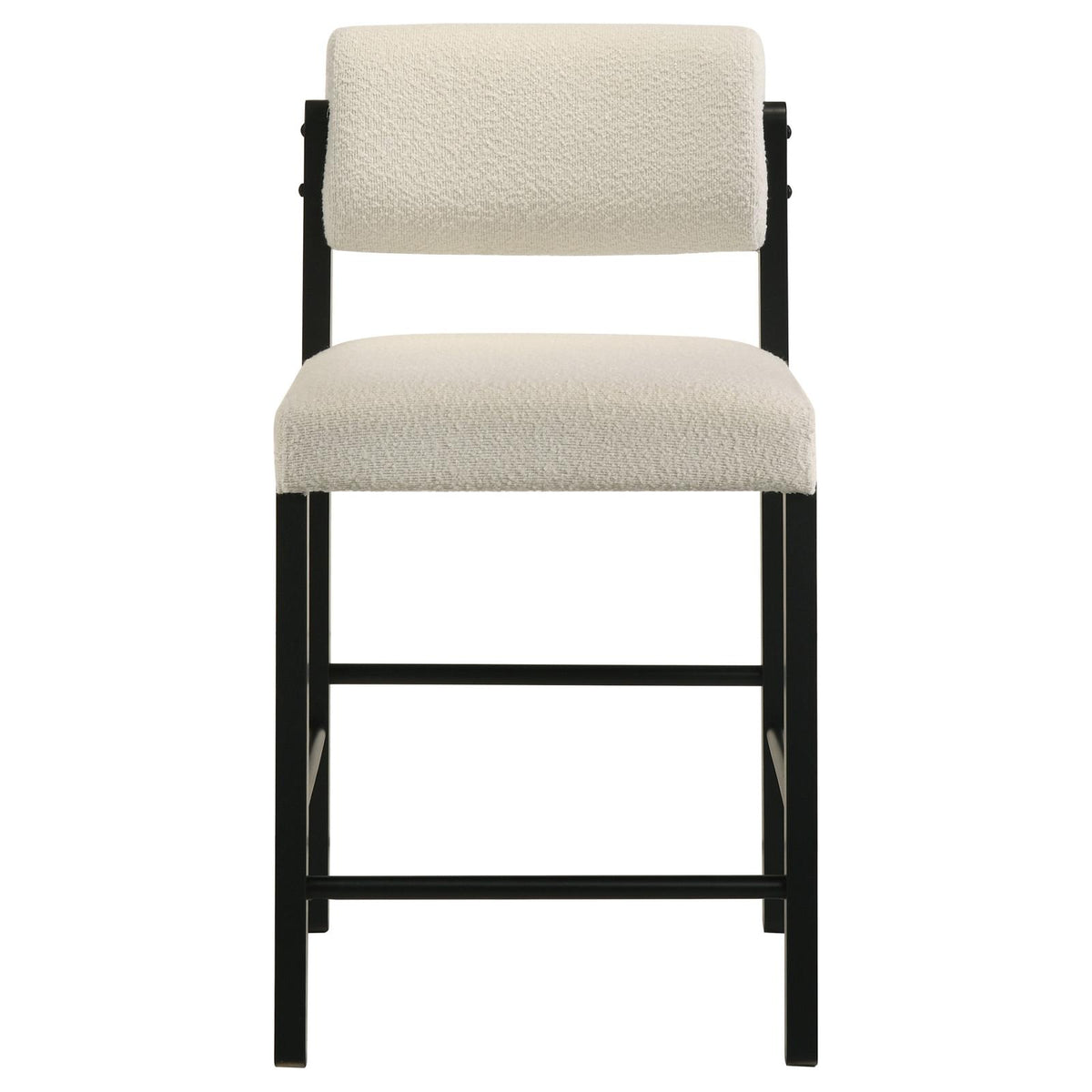 Kehoe Upholstered Counter Height Chair Cream and Black (Set of 2)