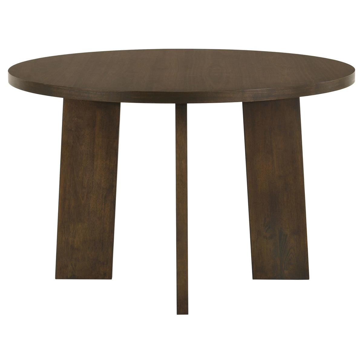 Strouse 47-inch Round Wood Dining Room Table Walnut