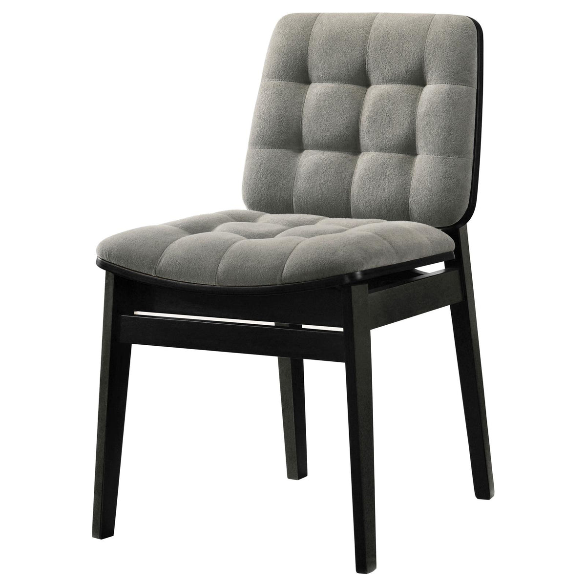 Redbridge Upholstered Side Chair Grey and Black (Set of 2)