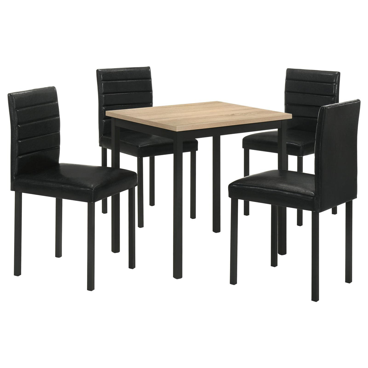 Garza Space Saving Rectangular Dining Table Greige Oak