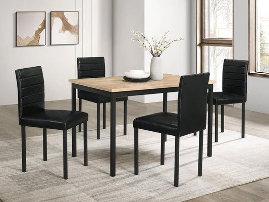 Garza Rectangular Dining Table Greige Oak