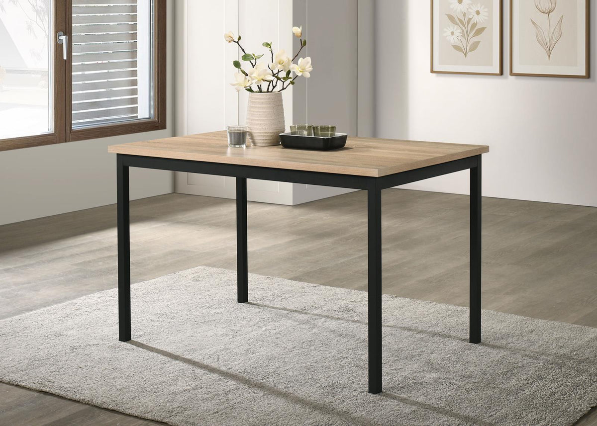 Garza Rectangular Dining Table Greige Oak