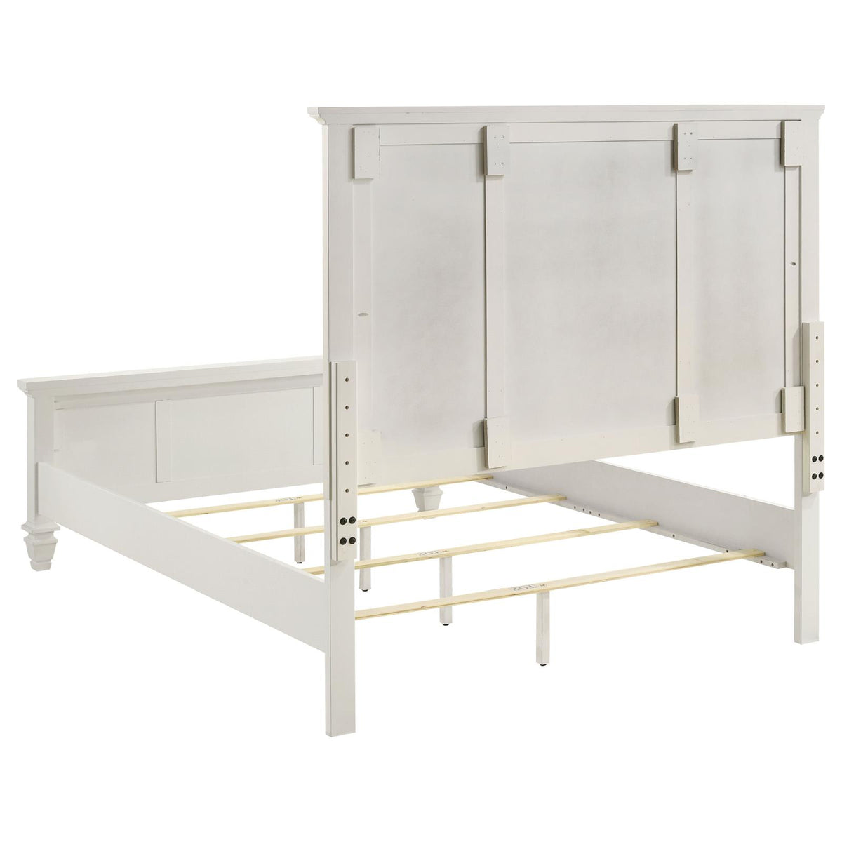 Sandy Beach Panel Bedroom Set - Cream White