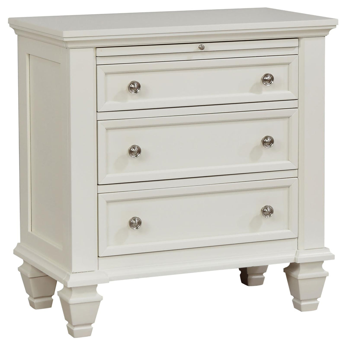 Sandy Beach Panel Bedroom Set - Cream White