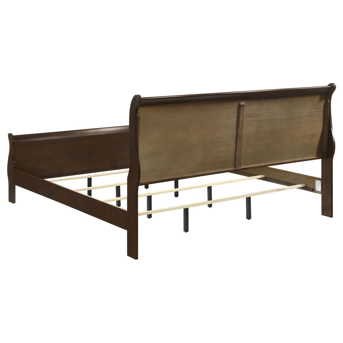 Louis Philippe Sleigh Bedroom Set - Cappuccino