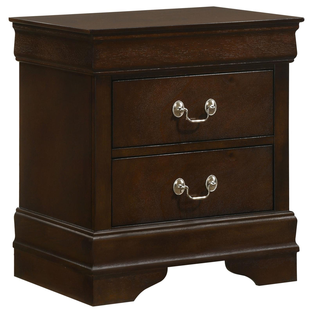 Louis Philippe Sleigh Bedroom Set - Cappuccino