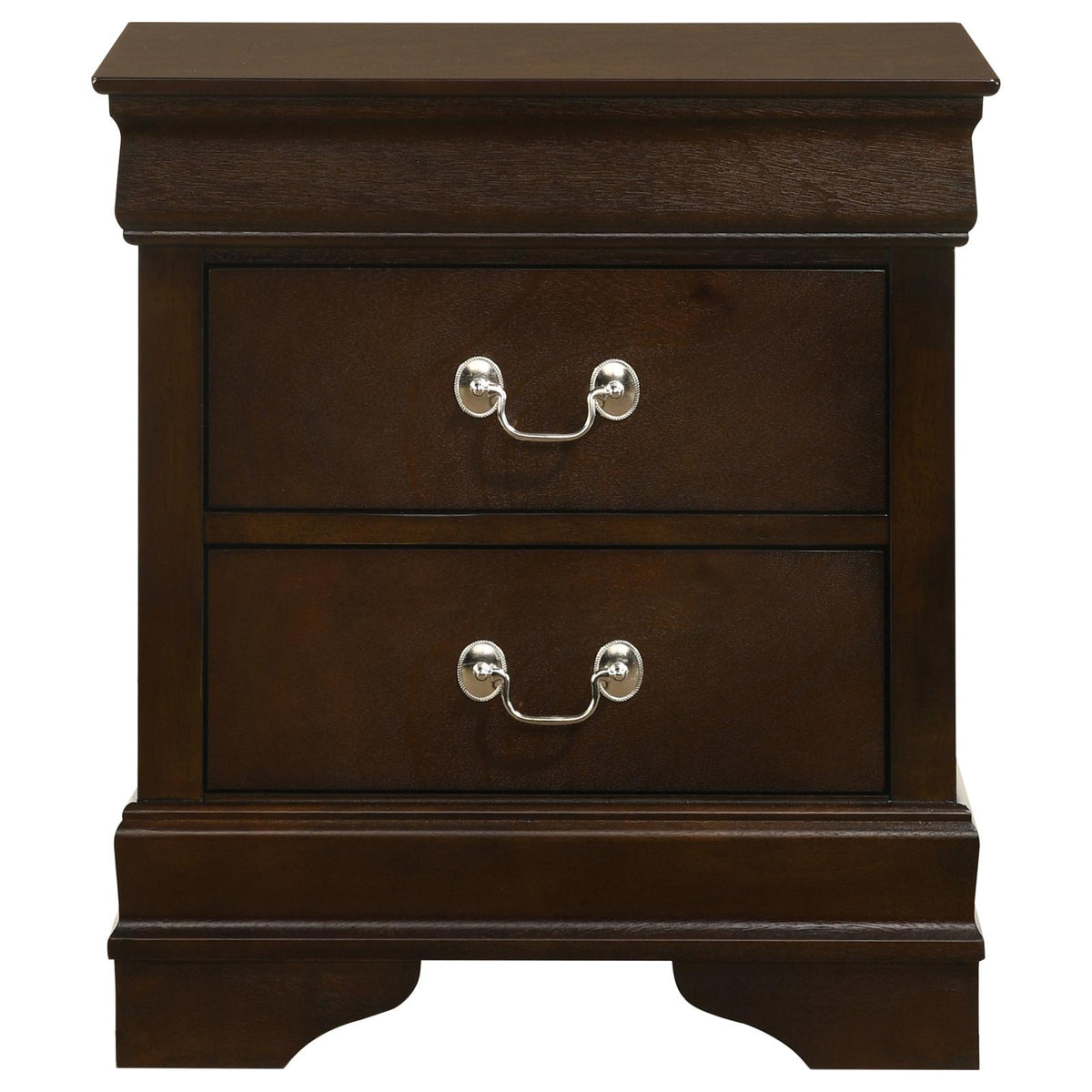 Louis Philippe Sleigh Bedroom Set - Cappuccino