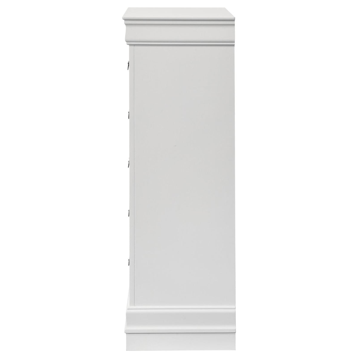 Louis Philippe 5-drawer Bedroom Chest White