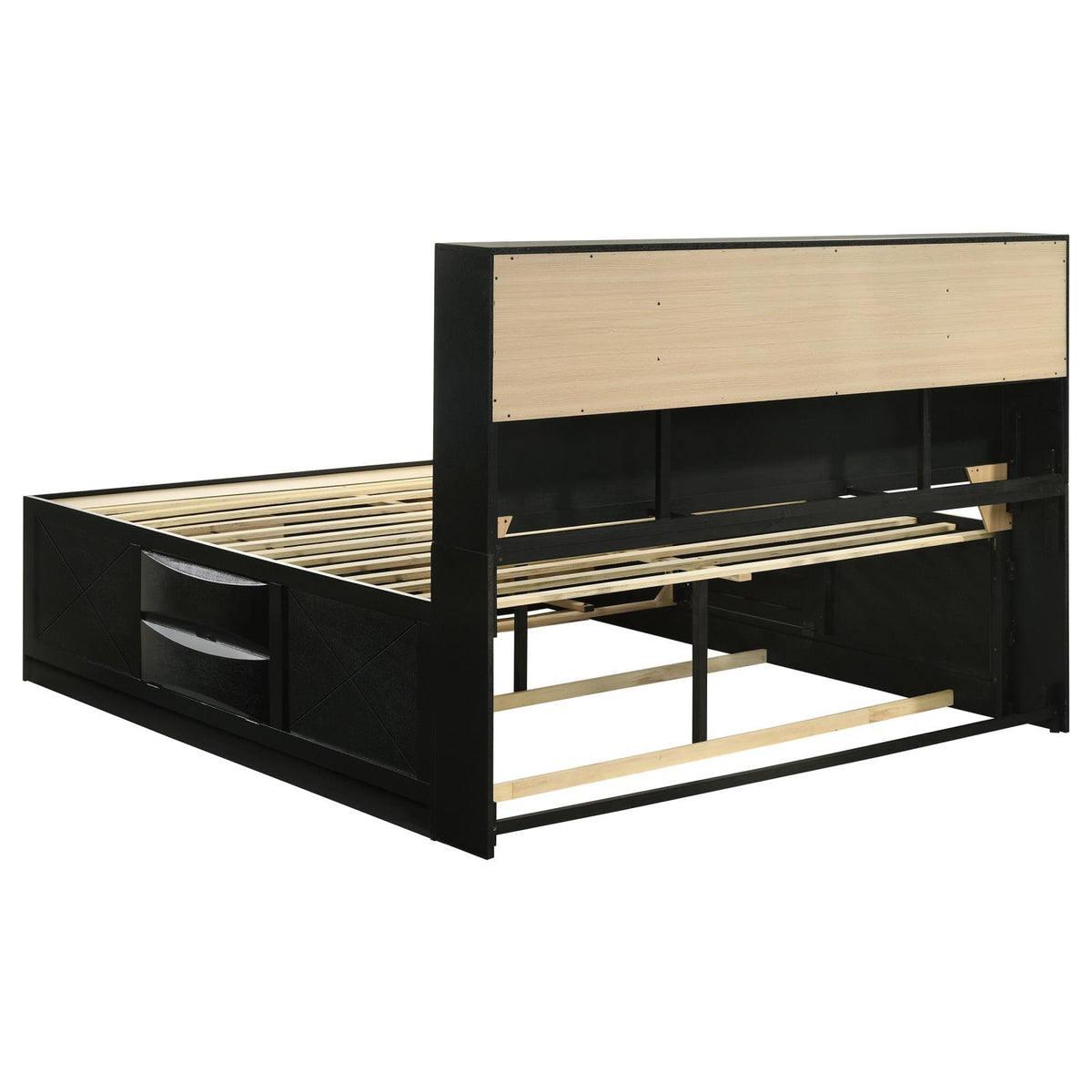 Briana Bookcase Bedroom Set - Black