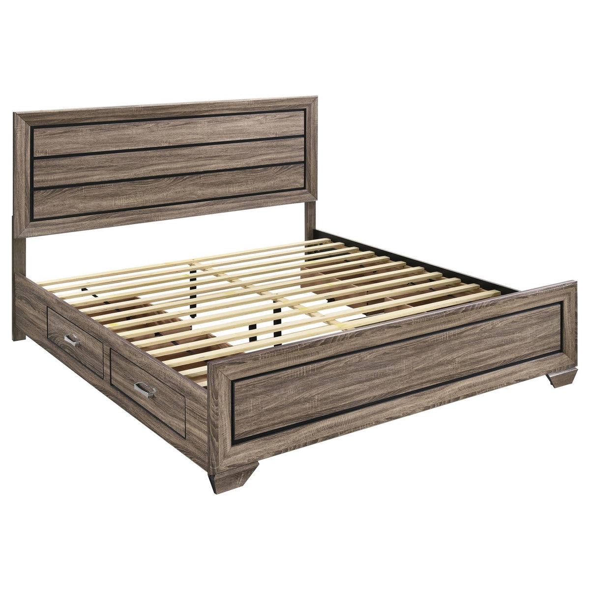 Kauffman Panel Bedroom Set - Washed Taupe