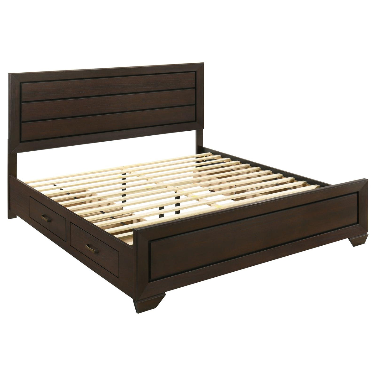 Kauffman Panel Bedroom Set - Dark Cocoa