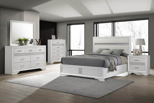 Miranda Panel Bedroom Set - White