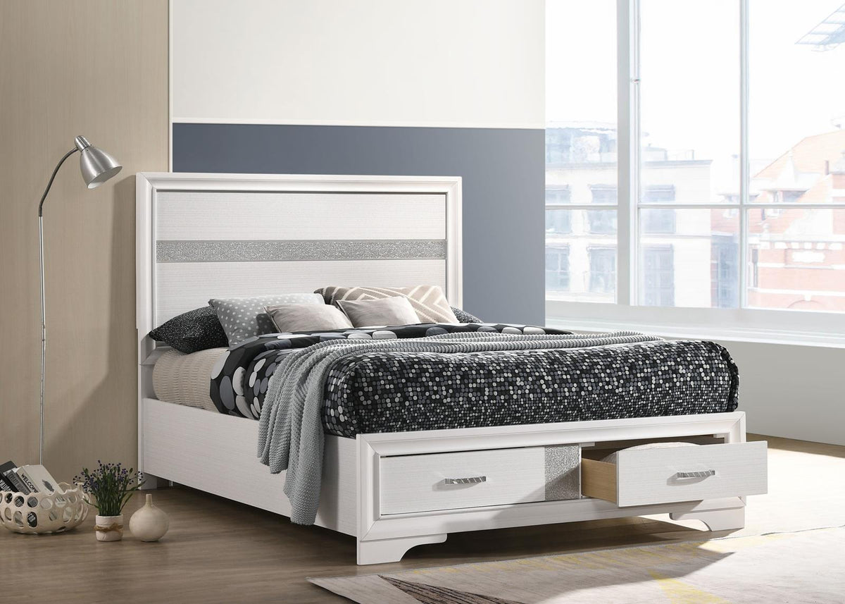 Miranda Panel Bedroom Set - White