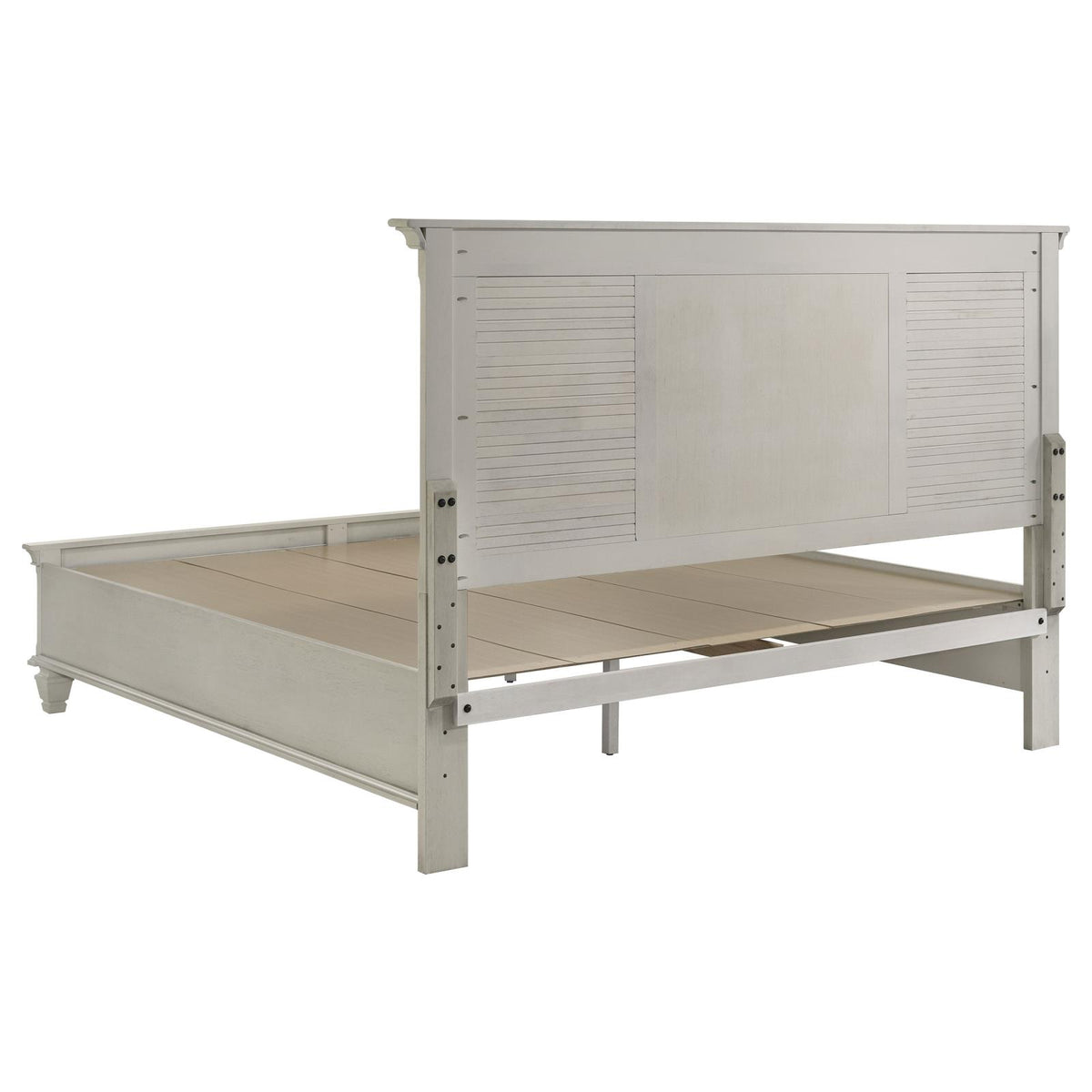 Franco Panel Bedroom Set - Distressed White