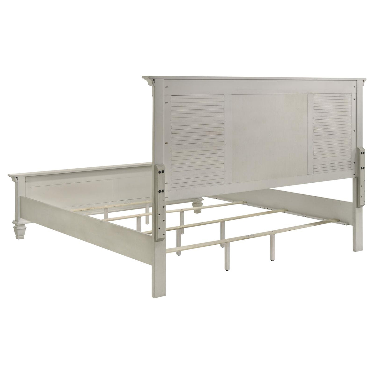 Franco Panel Bedroom Set - Distressed White